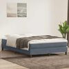 vidaXL Boxspringbett ohne Matratze Dunkelgrau 160x210 cm Samt