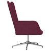vidaXL Relaxsessel mit Hocker Lila Stoff