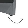 vidaXL Tagesbett mit Matratze USB Hellgrau Stoff 90x200 cm
