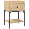 vidaXL Nachttische 2 Stk. Sonoma-Eiche 40,5x31x60 cm Holzwerkstoff