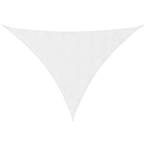 vidaXL Sonnensegel Oxford-Gewebe Dreieckig 3,5x3,5x4,9 m Wei&szlig;