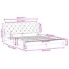 vidaXL Bettgestell ohne Matratze Blau 180x200 cm Samt