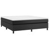 vidaXL Boxspringbettgestell Schwarz 160x200 cm Kunstleder