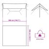 vidaXL Tarp Olivgr&uuml;n 366x306 cm Wasserdicht