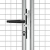 vidaXL Gartentor verzinkter Stahl 400 x 125 cm Silber