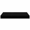 vidaXL Schweberegale 4 Stk. Hochglanz-Schwarz 40x23x3,8 cm MDF