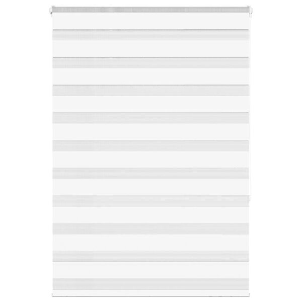 vidaXL Doppelrollo Wei&szlig; 95x150 cm Stoffbreite 90,9 cm Polyester