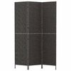 vidaXL Paravent 3-tlg. Schwarz 122x180 cm Wasserhyazinthe