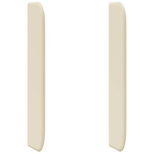 vidaXL Kopfteil Ohr Creme 80 x 16 x 4 cm PVC