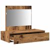 vidaXL Schminktisch mit Schubladen Braun 83 x 40 x 70 cm Holzwerkstoff