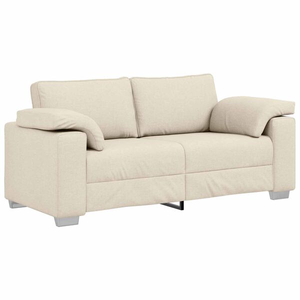 vidaXL Sofa Beige 180 x 80 x 82 cm Leinenmischgewebe