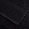 vidaXL Premium-Handt&uuml;cher SOLUND 2 Stk. Schwarz 100x200 cm 600 g/m&sup2;