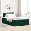 vidaXL Ottoman-Bett mit Matratze & LEDs Dunkelgr&uuml;n 120x200 cm Samt