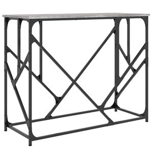vidaXL Konsolentisch Grau Sonoma 100x40x80 cm Holzwerkstoff