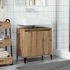 vidaXL Waschbeckenunterschrank Artisan-Eiche 58x33x60 cm Holzwerkstoff