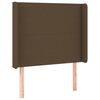 vidaXL Boxspringbett mit Matratze Dunkelbraun 90x190 cm Stoff