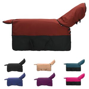 vidaXL Pferdedecke Dunkelgr&uuml;n und Schwarz 115 cm Polyester