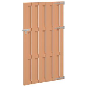 vidaXL Gartentor 100 x 180 cm WPC und Aluminium Braun
