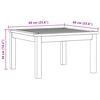 vidaXL Garten-Couchtisch 60x60x36 cm Massivholz Akazie