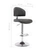vidaXL Barhocker Grau Kunstleder