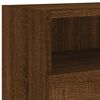 vidaXL TV-Wandschr&auml;nke 2 Stk. Braun Eiche-Optik 100x30x30 cm