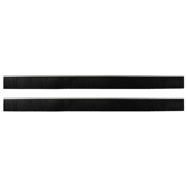 vidaXL Selbstklebende T&uuml;rb&uuml;rstendichtungen 2 pcs Silber 100 cm