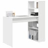 vidaXL Schreibtisch mit Regal Wei&szlig; 113 x 54 x 120 cm Holzwerkstoff