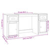 vidaXL Schreibtisch mit Stauraum Sonoma-Eiche Holzwerkstoff