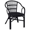vidaXL Stapelstuhl Schwarz 58 x 60 x 81 cm Rattan