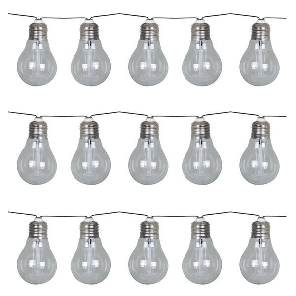 Luxform Solar LED Garten-Lichterkette Corfu Transparent