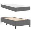 vidaXL Bettrahmen mit Matratze Hellgrau 90 x 200 cm Stoff