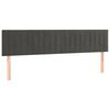 vidaXL Bettgestell ohne Matratze Dunkelgrau 120x190 cm Samt