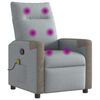 vidaXL Massagesessel Hellgrau Stoff