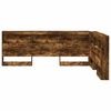 vidaXL Aufbewahrungskopfteil Ger&auml;ucherte Eiche 150 cm Holzwerkstoff