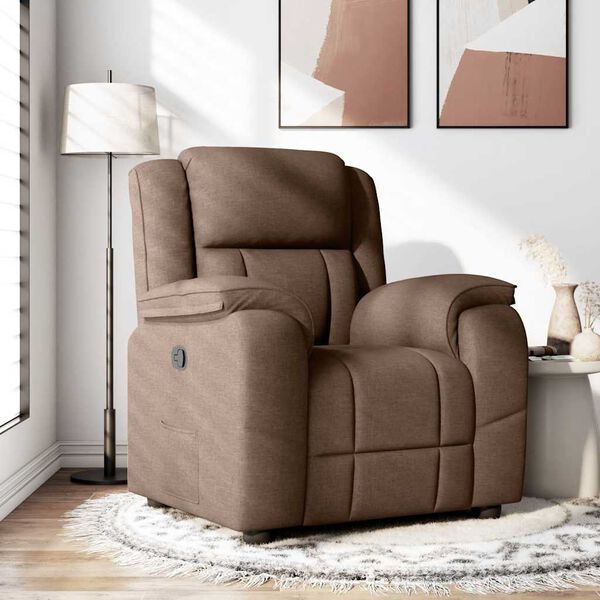 vidaXL Relaxsessel Braun Stoff