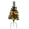 vidaXL K&uuml;nstlicher Weihnachtsbaum mit Beleuchtung 2 Stk. Outdoor 76 cm