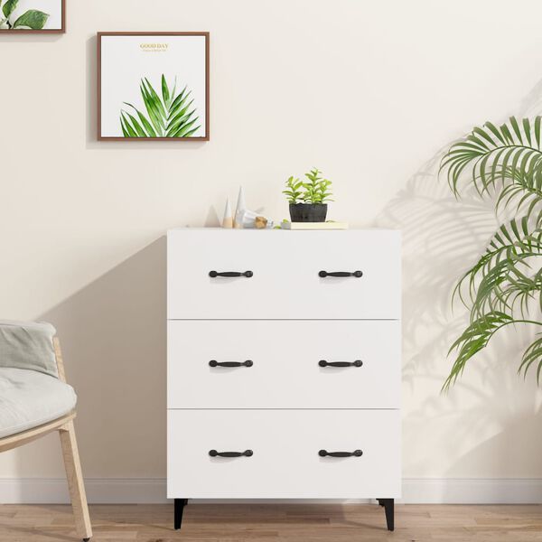 vidaXL Sideboard Wei&szlig; 69,5x34x90 cm Holzwerkstoff
