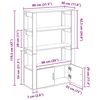vidaXL Sideboard Altholz 30 x 80 x 119.5 cm Holzwerkstoff