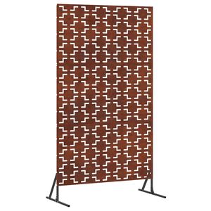 vidaXL Sichtschutz 100 x 50 x 180 cm Wetterfeststahl Rostoptik
