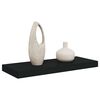 vidaXL Schwebendes Wandregal Schwarz 60x23,5x3,8 cm MDF