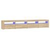 vidaXL TV-Schrank mit LED-Leuchten Sonoma-Eiche 240x35x40 cm