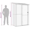 vidaXL Gartenh&uuml;tten Braun 140,5 x 74 x 200 cm Metall