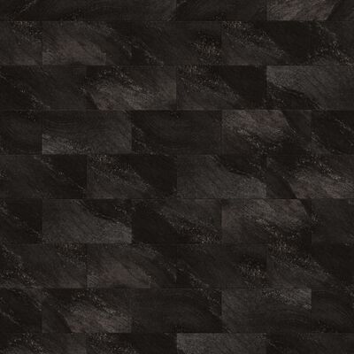 431016 Grosfillex Wallcovering Tile "Gx Wall+" 11pcs Stone 30x60cm Black