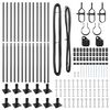 vidaXL Zaunpfosten 13 pcs Grau Stahl