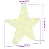 vidaXL 3D Stern mit 50 LEDs Warmwei&szlig; 55 x 53.5 x 10 cm Acryl