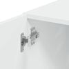 vidaXL Hochschrank Schmal Wei&szlig; 30x42,5x225 cm Holzwerkstoff