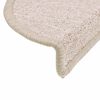vidaXL Stufenmatten 30 Stk. 56x17x3 cm Taupe Halbrund
