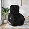 vidaXL Massagesessel mit Aufstehhilfe Schwarz Stoff