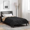 vidaXL Sommerdecke Schwarz und Taupe 200 x 140 cm Mikrofaser