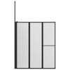 vidaXL Duschwand Sonstiges Schwarz 120 x 70 x 137 cm Aluminium